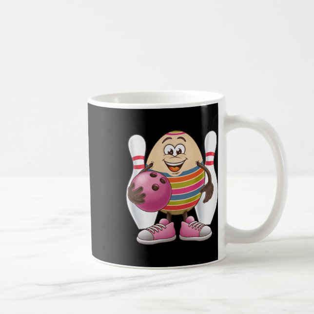 Easter Egg Colourful Costume Bowling Player Team L Coffee Mug (Right)