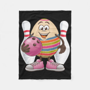 Easter Egg Colourful Costume Bowling Player Team L Fleece Blanket