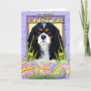 Easter Egg Cookies - Cavalier - Tri-colour Holiday Card