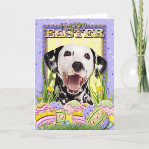 Easter Egg Cookies - Dalmatian Holiday Card
