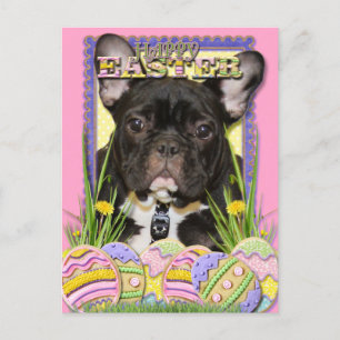Easter Egg Cookies - French Bulldog Holiday Postcard