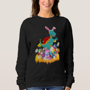 Easter Egg Cute Spinosaurus Dinosaur Easter Sunda Sweatshirt