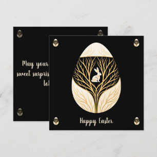 Easter egg decorative holiday card