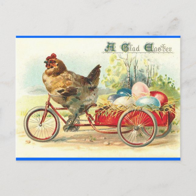 Easter Egg delivery service Holiday Postcard (Front)