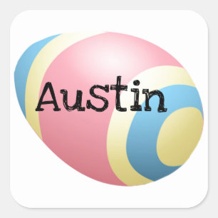 Easter Egg Designs Square Sticker