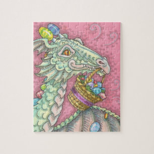 EASTER EGG DRAGON FANTASY PUZZLE Pink