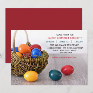 Easter Egg Easter Brunch Dinner Party Invitation