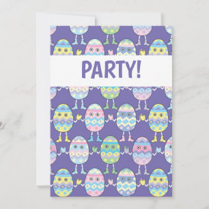 Easter Egg Eggheads Invitation