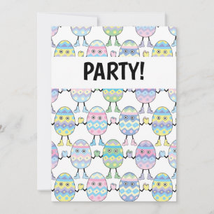 Easter Egg Eggheads Invitation