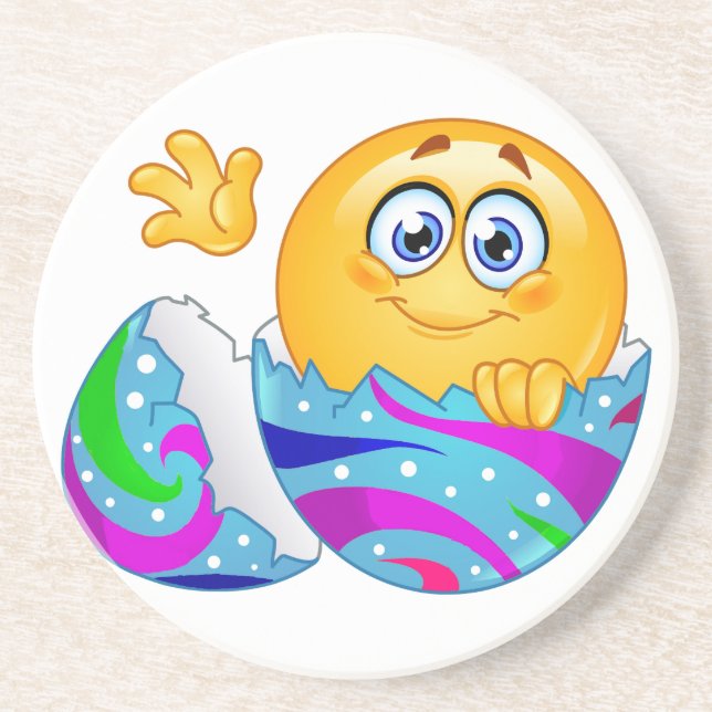 Easter egg Emoji Coaster (Front)