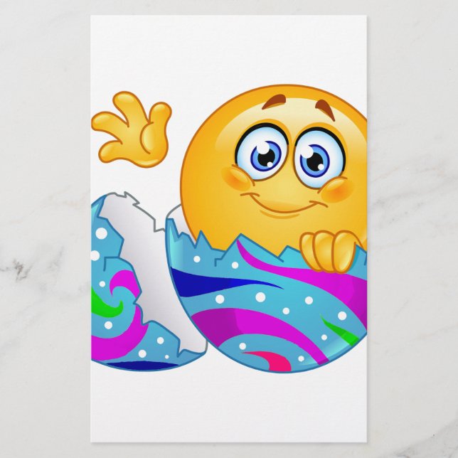Easter egg Emoji Stationery (Front)