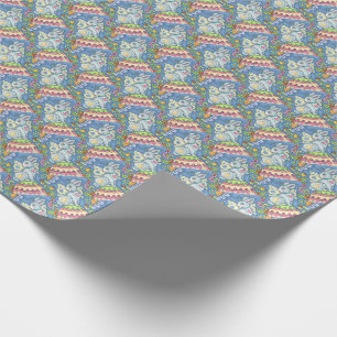 EASTER EGG FAIRY, RABBIT WRAPPING PAPER Holiday