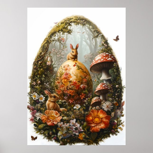 Easter Egg Forest Wall art (Front)