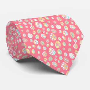 Easter Egg Geometric Pattern Tie