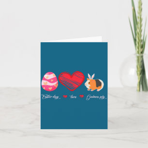 Easter Egg Guinea Pig Bunny Easter Card