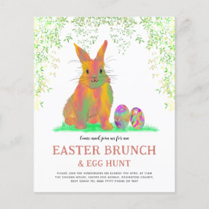 Easter Egg Hunt and Brunch Cute Bunny Flyer