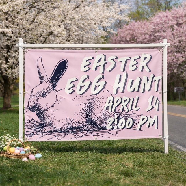 Easter Egg Hunt Banner - Easter Bunny (Creator Uploaded)