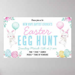 Easter Egg Hunt Banner Poster