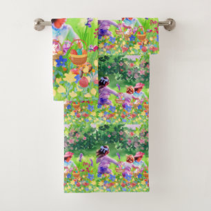 Easter Egg Hunt Bath Towel Set