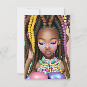 Easter Egg Hunt Black Girl Magic Melanin Girls Invitation