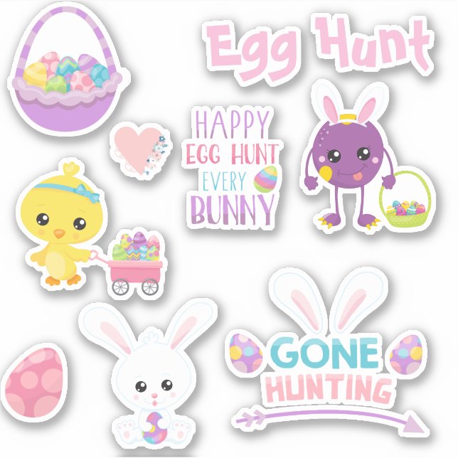 Easter Egg Hunt Bunny Chick Set (Front)