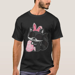 Easter Egg Hunt Bunny Ear Raccoon Easter Day 2023 T-Shirt
