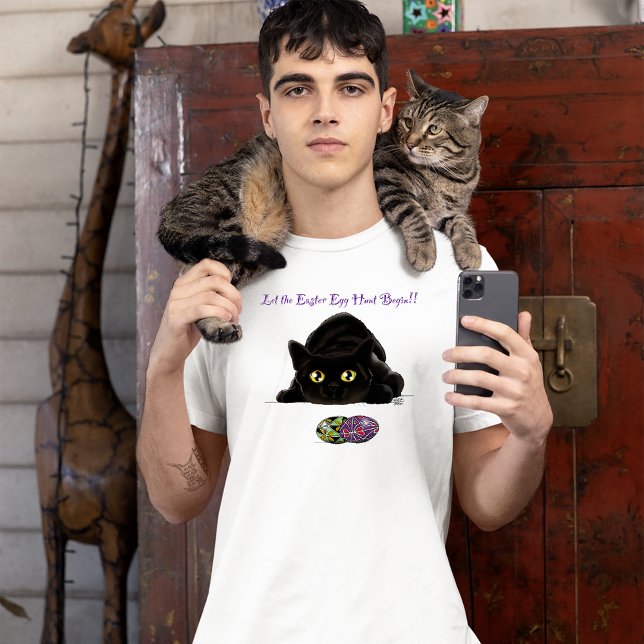 Easter Egg Hunt Cat Funny T-Shirt (Creator Uploaded)