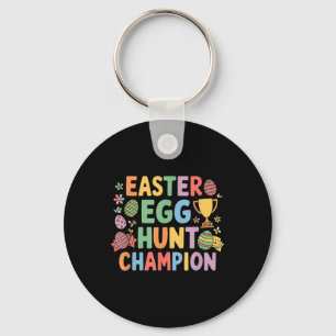 Easter Egg Hunt Champion Funny Easter Bunny Keychain