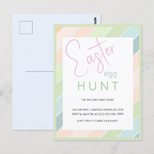 Easter Egg Hunt Creamy Ice Cream Party Postcard
