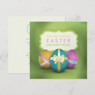 Easter Egg Hunt Family Picnic Invitation