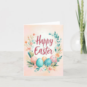 Easter Egg Hunt Floral Holiday Cards