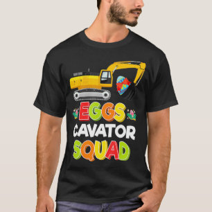 Easter Egg Hunt for Kids Funny EggsCavator Squad T-Shirt