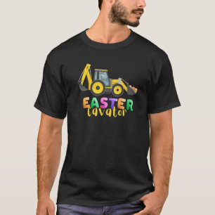Easter Egg Hunt Funny Eggscavator Bunny Driving Tr T-Shirt