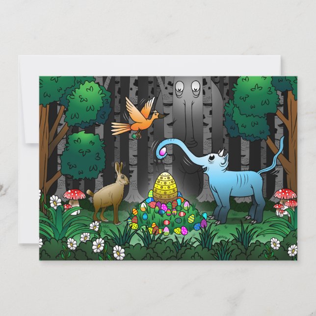 Easter Egg Hunt Holiday Card (Front)