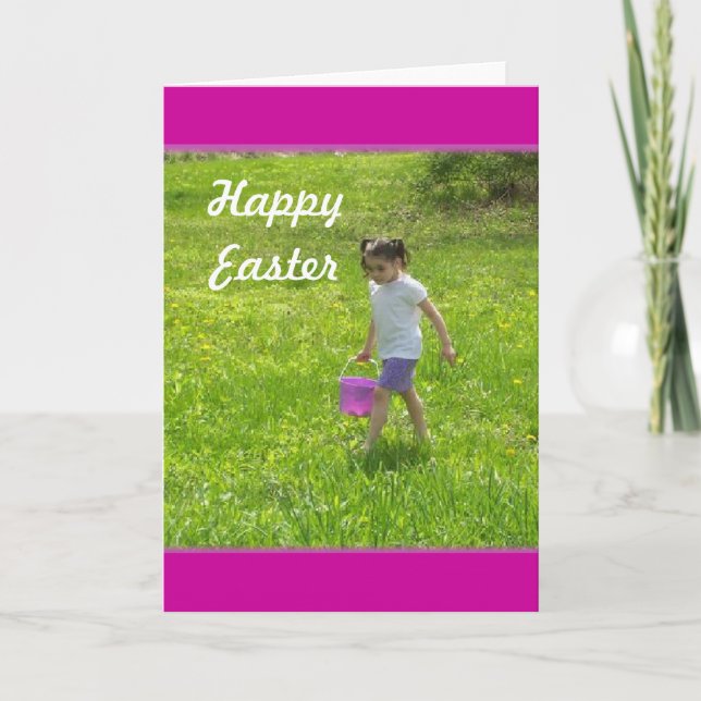 Easter Egg Hunt Holiday Card (Front)