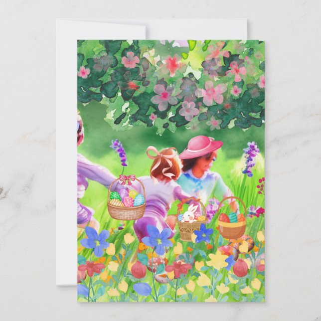 Easter Egg Hunt Holiday Card (Front)
