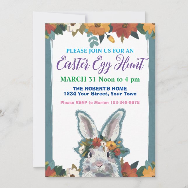 Easter Egg Hunt Invitation (Front)