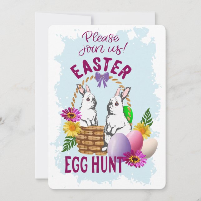 Easter Egg hunt  invitation (Devant)