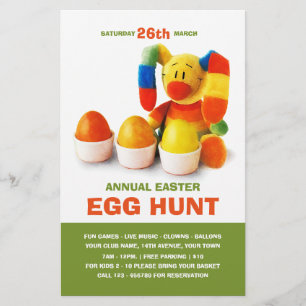 Easter Egg Hunt Invitation Custom Flyers