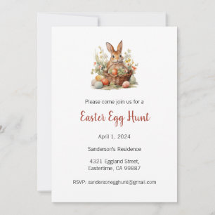 Easter Egg Hunt Invitation, Easter Party Invitation