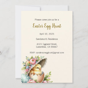 Easter Egg Hunt Invitation, Easter Party  Invitation