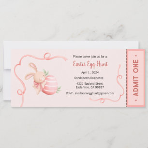 Easter Egg Hunt Invitation, Easter Party  Invitation