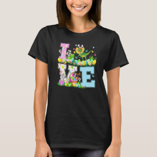 Easter Egg Hunt Love Dilophosaurus Dinosaur Easter T-Shirt