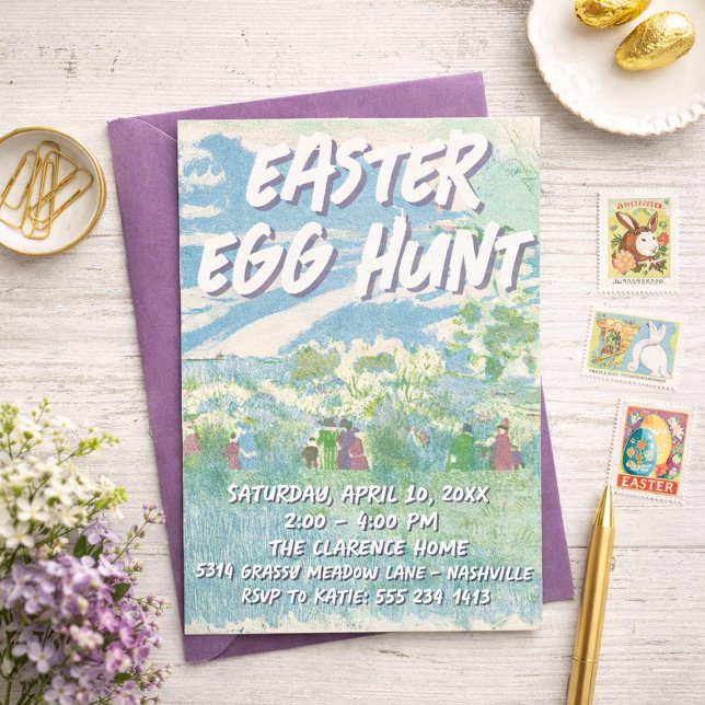 Easter Egg Hunt Party Invitations (Creator Uploaded)