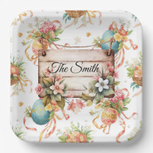 Easter Egg Hunt Party with Family Name