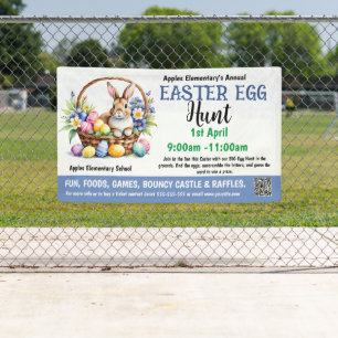 EASTER EGG HUNT PTO PTA Church Banner
