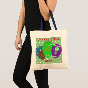 Easter Egg Hunt Rabbit Tote Bag