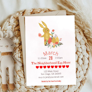 Easter Egg Hunt Spring Party Invitation