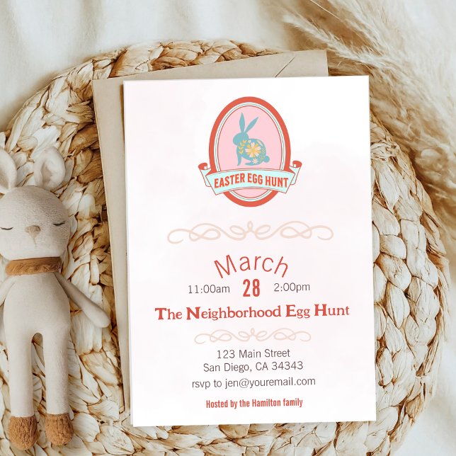 Easter Egg Hunt Spring Party Invitation (Creator Uploaded)