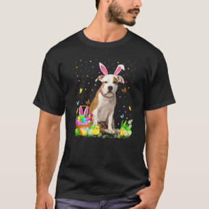 Easter Egg Hunt Staffordshire Bull Terrier Dog Eas T-Shirt